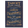 Target of an Archer, Inspirational Quote Wall Art, Success Quote, Motivational Quote Poster