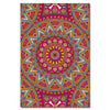 Seamless Pink Pattern with Mandala | Rolled