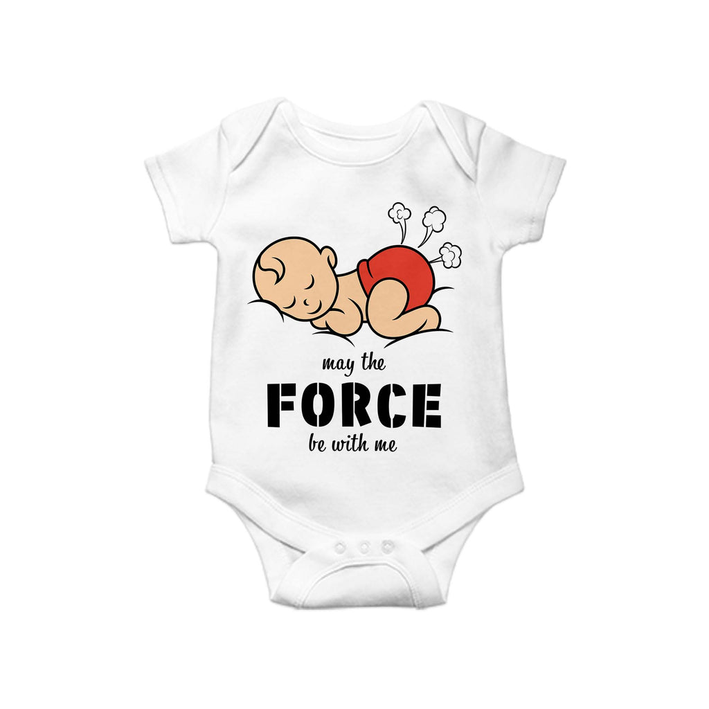 May the force, Baby One Piece, Funny Baby Romper, Baby Romper