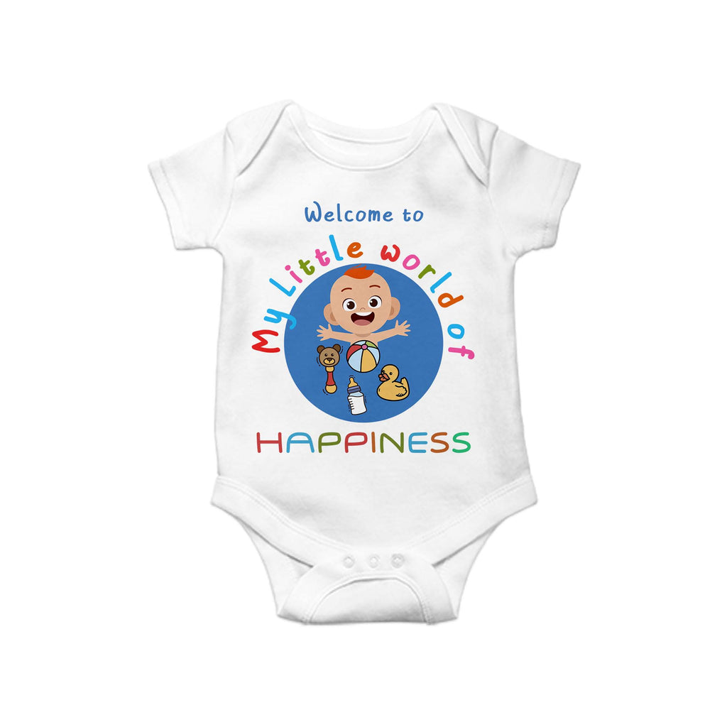 My little world, Baby One Piece, Funny Baby Romper, Baby Romper