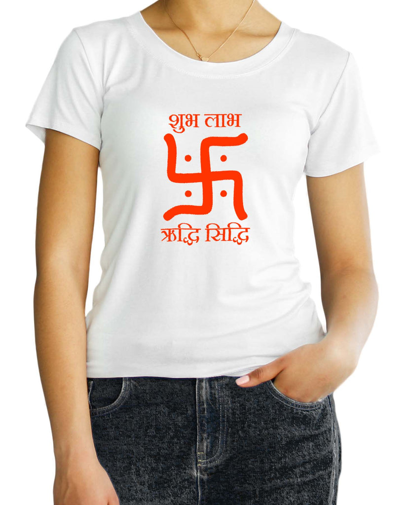 Swastika - Subh Laabh, Sanskrit T-shirt, Sanjeev Newar®