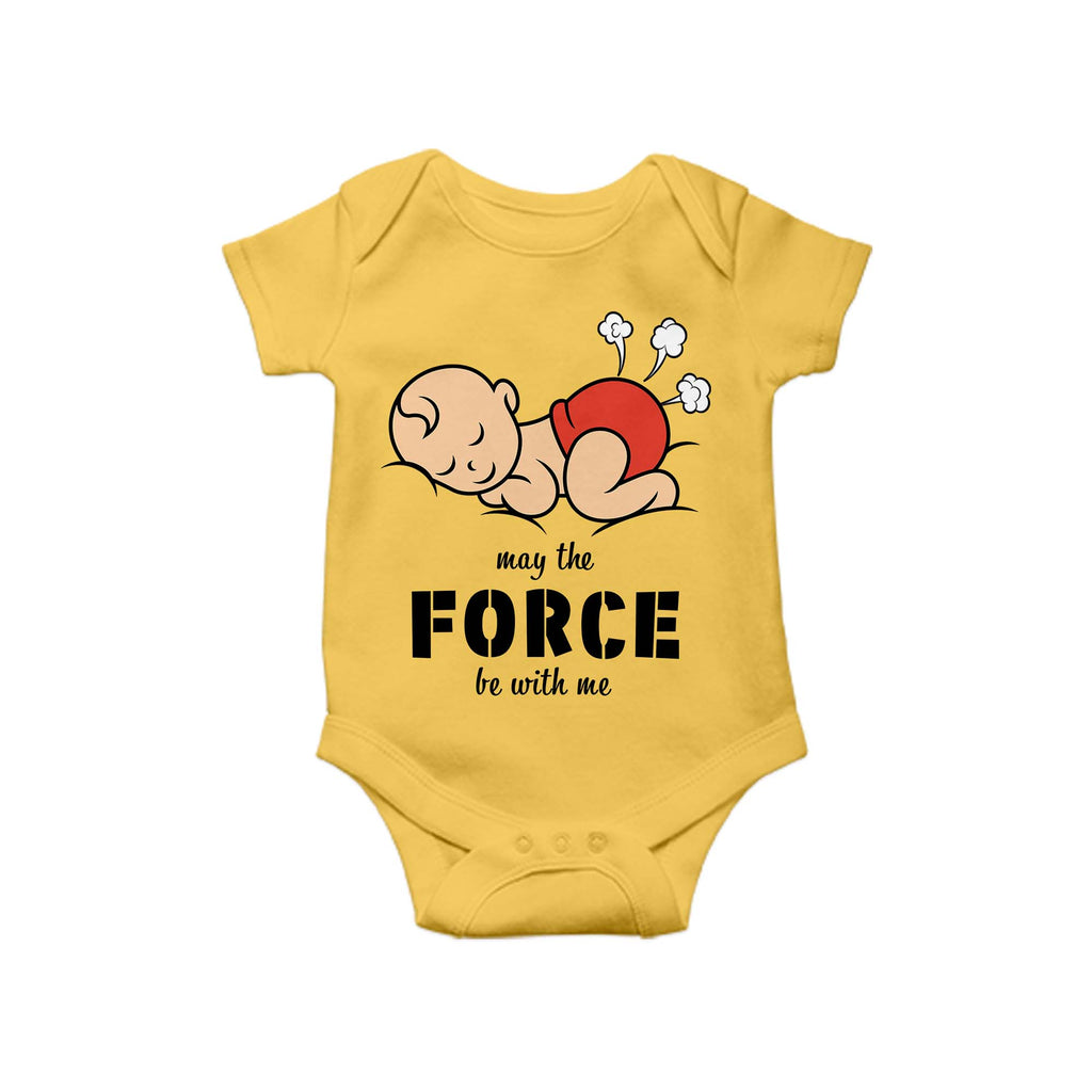 May the force, Baby One Piece, Funny Baby Romper, Baby Romper